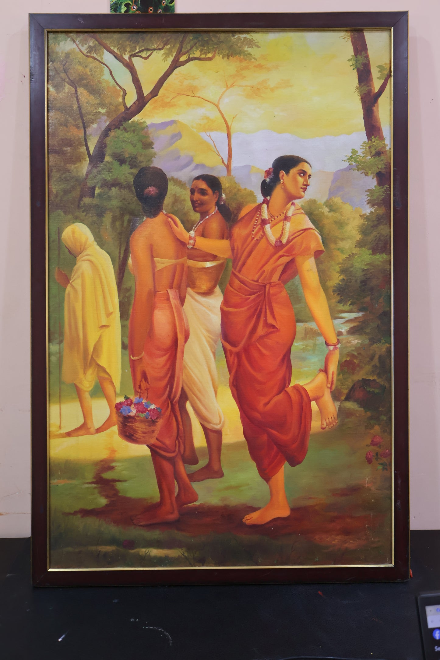 Shakuntala from Mahabharata - Raja Ravi varma painting Recreation