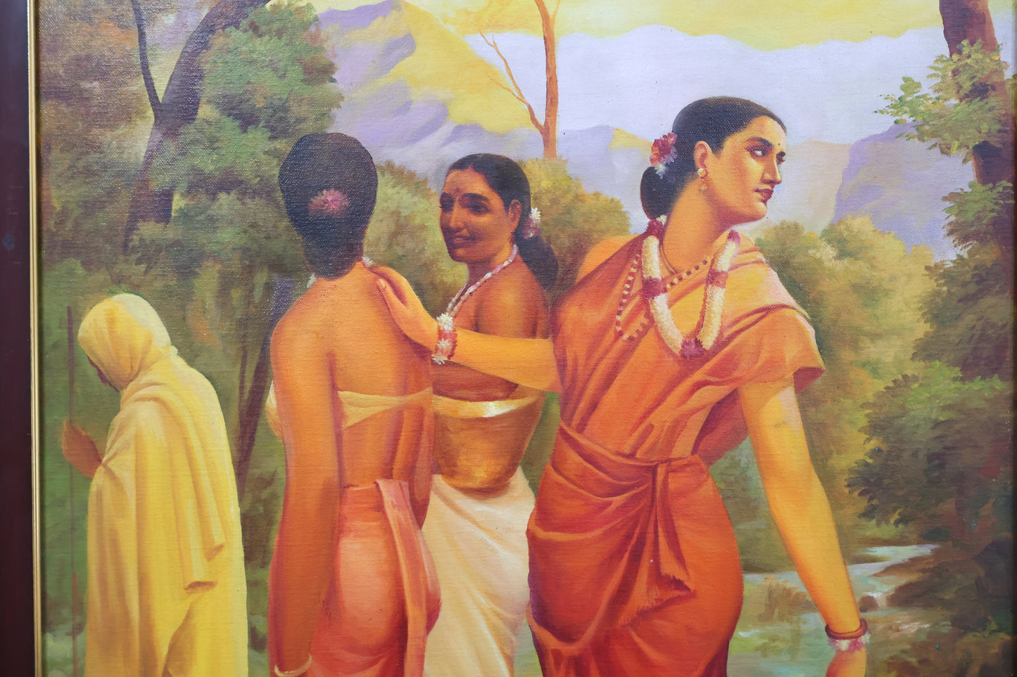 Shakuntala from Mahabharata - Raja Ravi varma painting Recreation